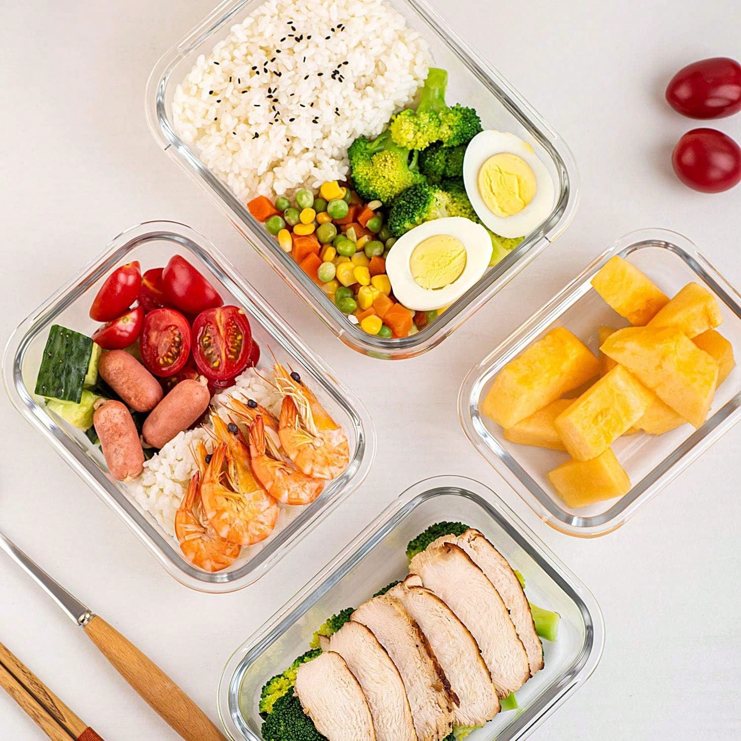 10 Pack Glass Meal Prep Contai - Meal Prep Glass Containers Oven Safe recension och pris