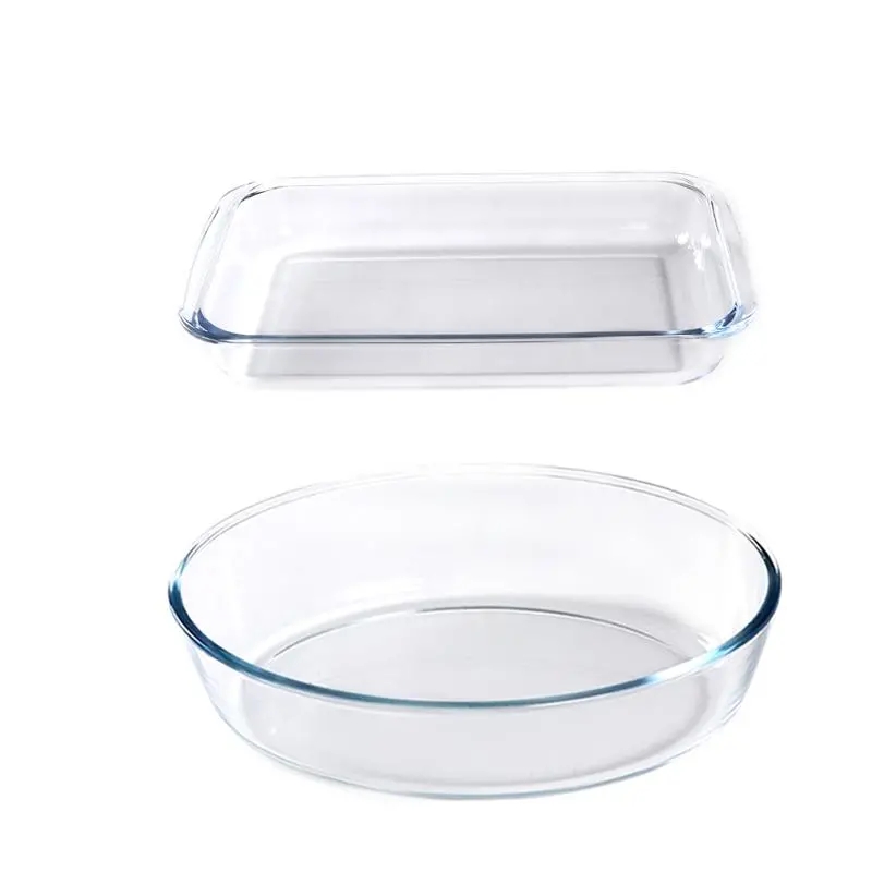 Glass Baking Pan Rectangular H - Meal Prep Glass Containers Oven Safe recension och pris