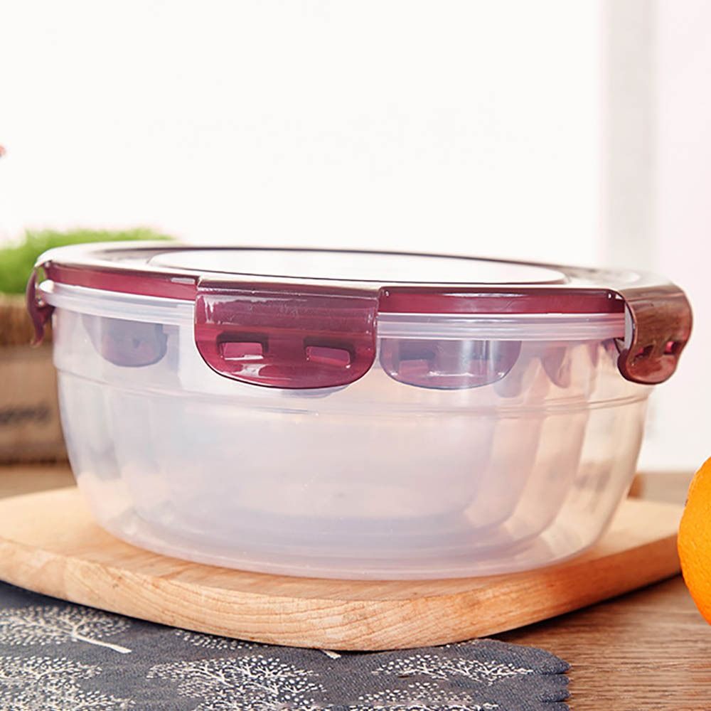 1/4Pcs Safe Plastic Round Stor - Meal Prep Glass Containers Oven Safe recension och pris