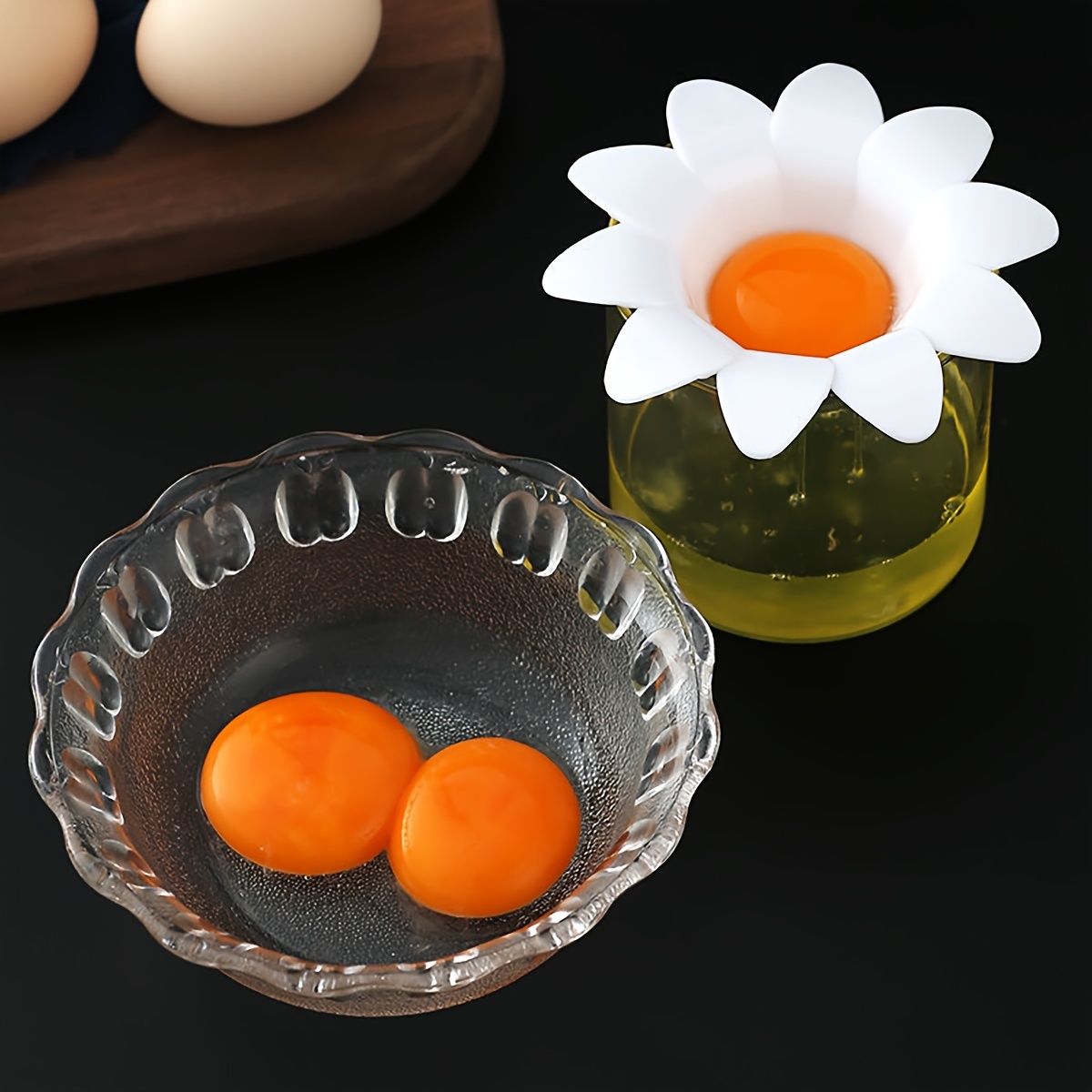 1pc/ Cute Flower Design Egg Wh - Meal Prep Eggs recension och pris