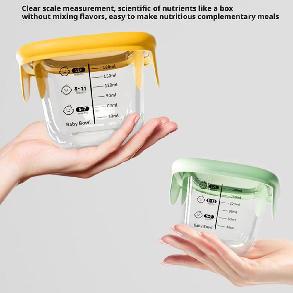 2PCS Glass Steaming Bowl Baby  - Meal Prep Glass Containers Oven Safe recension och pris