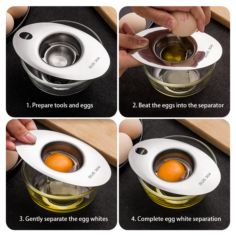 Stainless Steel Egg White Sepa - Meal Prep Eggs recension och pris