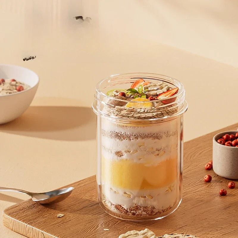 420ML New Breakfast Cups Oatme - Meal Prep Glass Containers Oven Safe recension och pris