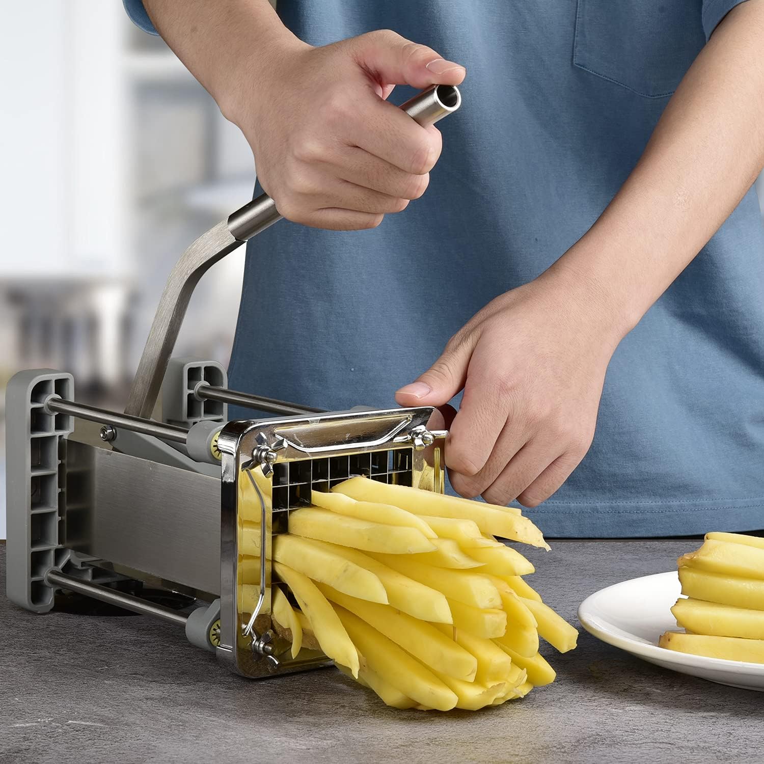 French Fry Cutter for Potatoes - Meal Prep Potatoes recension och pris