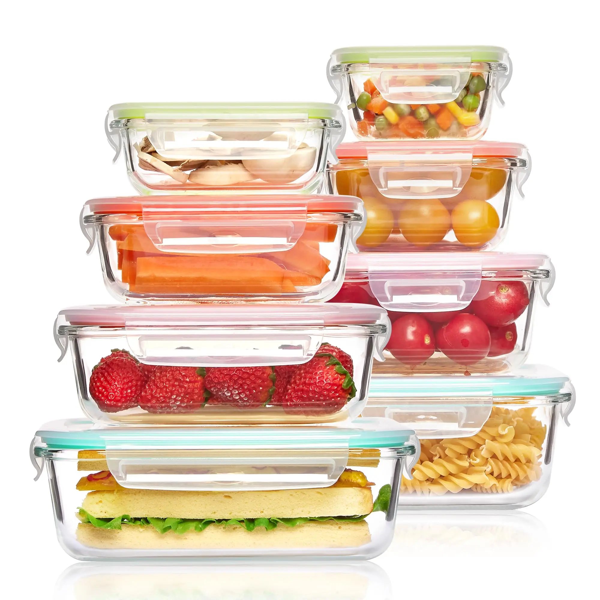 Glass Lunch Box Food Storage C - Meal Prep Glass Containers Oven Safe recension och pris