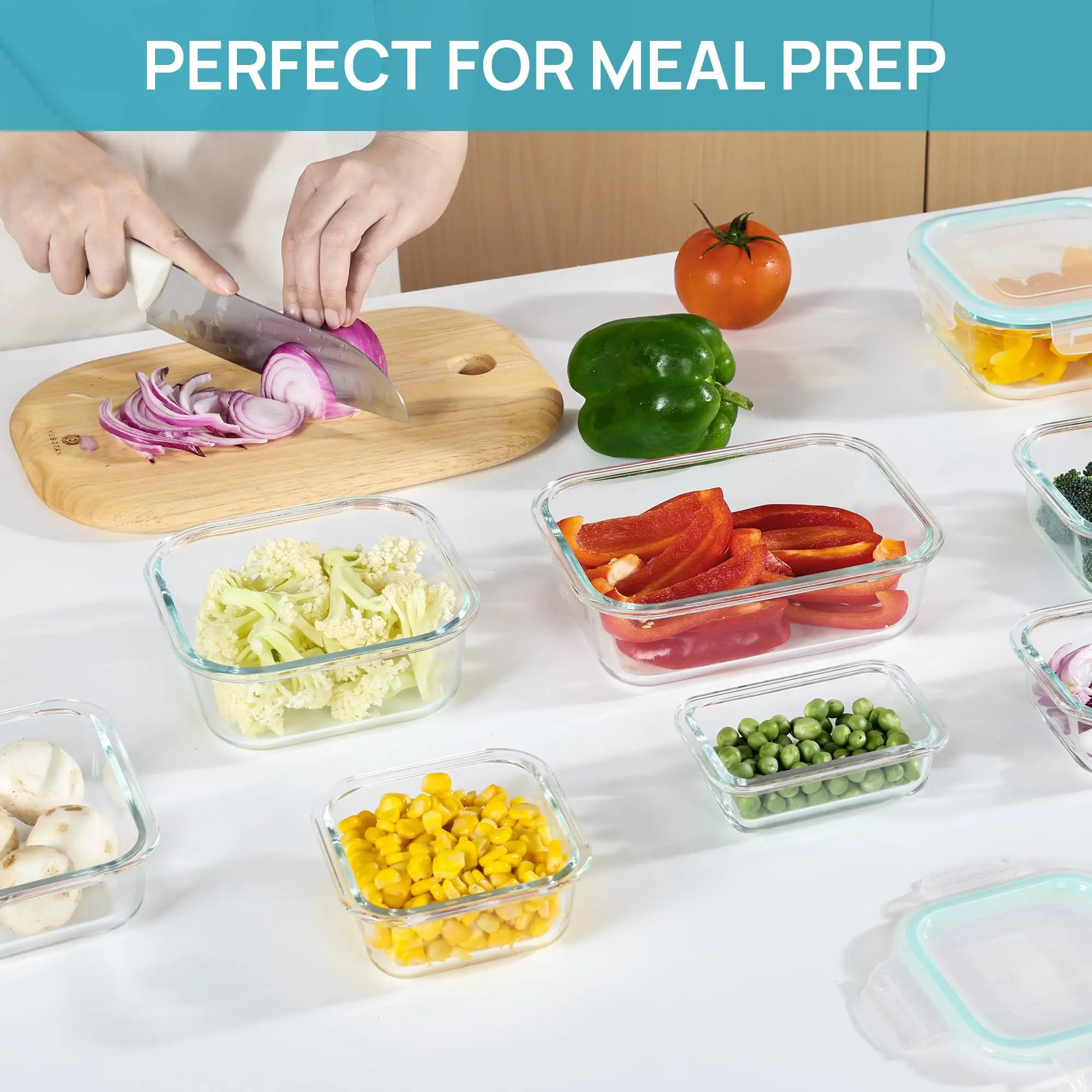 Glass Lunch Box Food Storage C - Meal Prep Glass Containers Oven Safe recension och pris